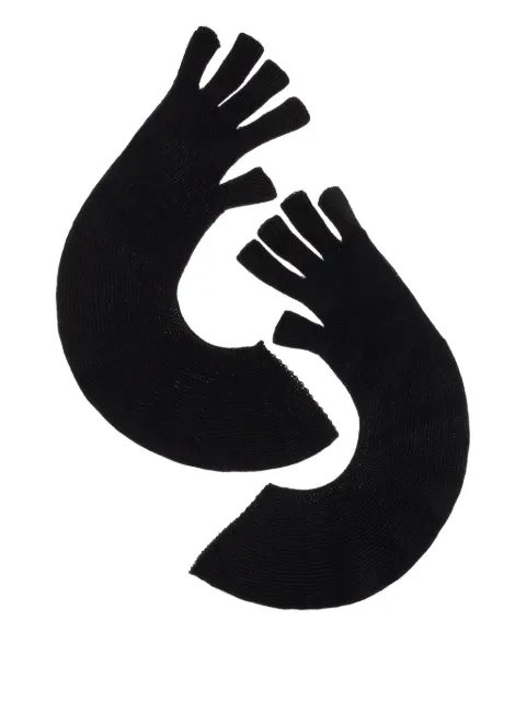 Homme Plissé Issey Miyake ribbed gloves