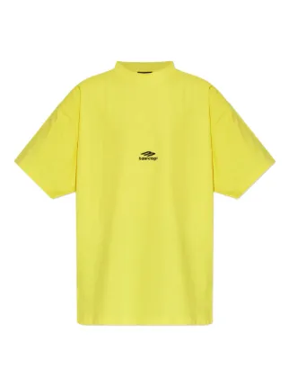 BALENCIAGA 23ss　Tシャツ　キャンペーンロゴ　ライトイエロー　Ｓ Balenciaga ロゴ Tシャツ | イエロー | FARFETCH JP
