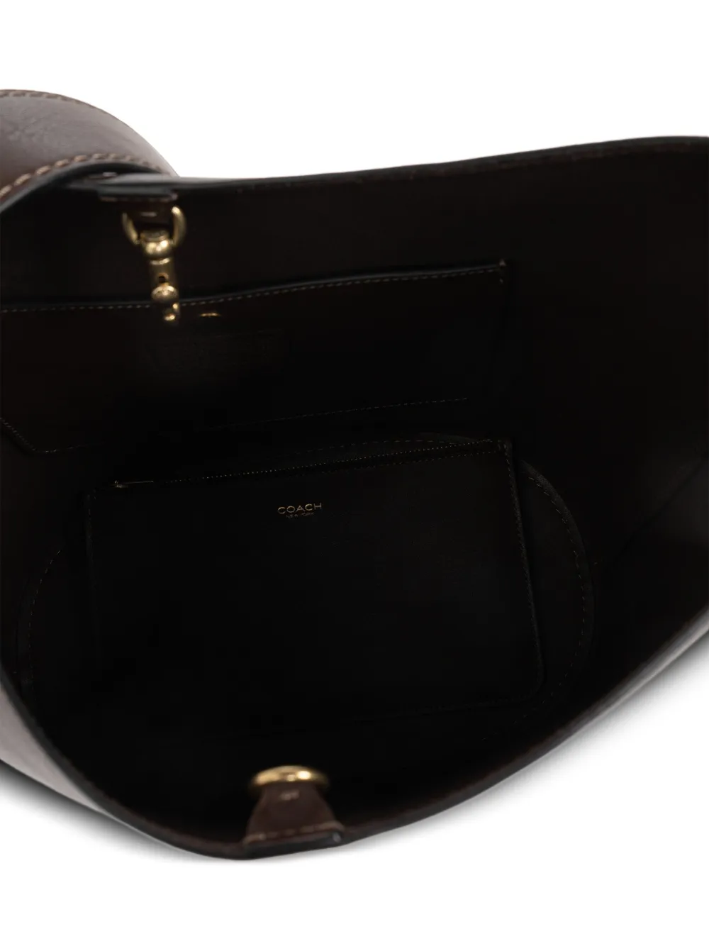 Coach Bleecker shopper met schouderband Bruin