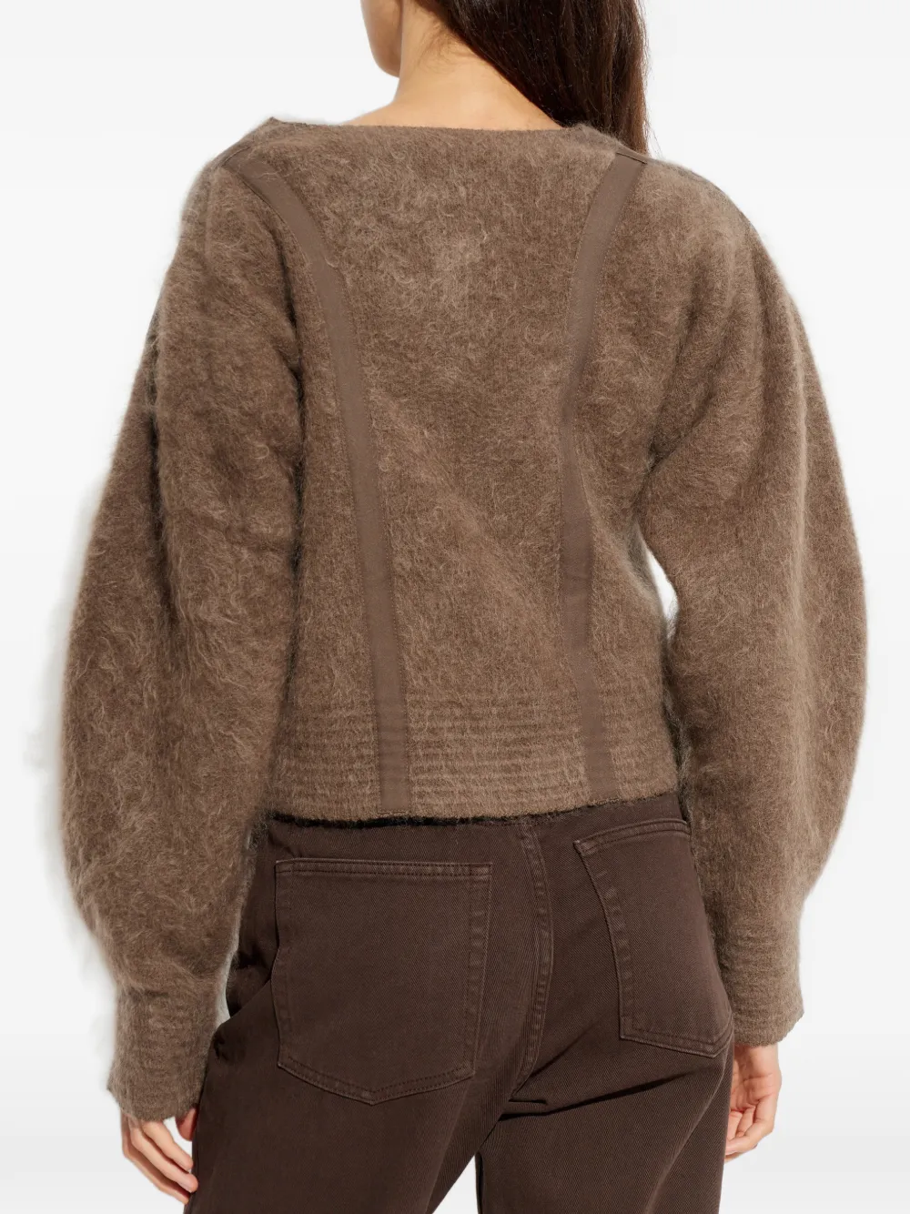 By Malene Birger Pernille vest met vlakken en knopen Bruin
