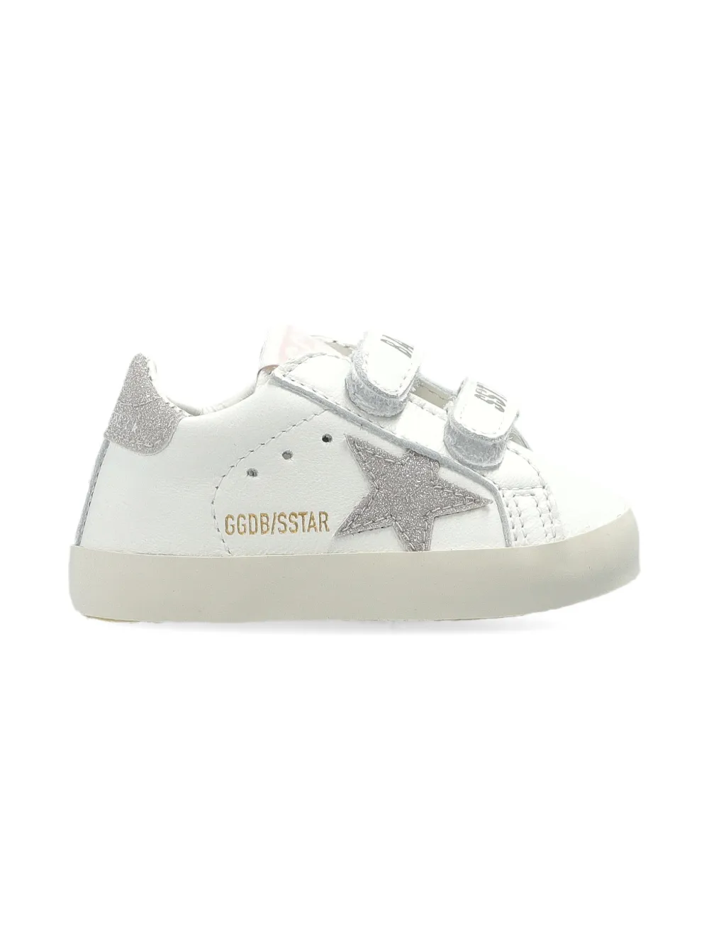 Golden Goose Kids Baby School star-appliqué sneakers Wit