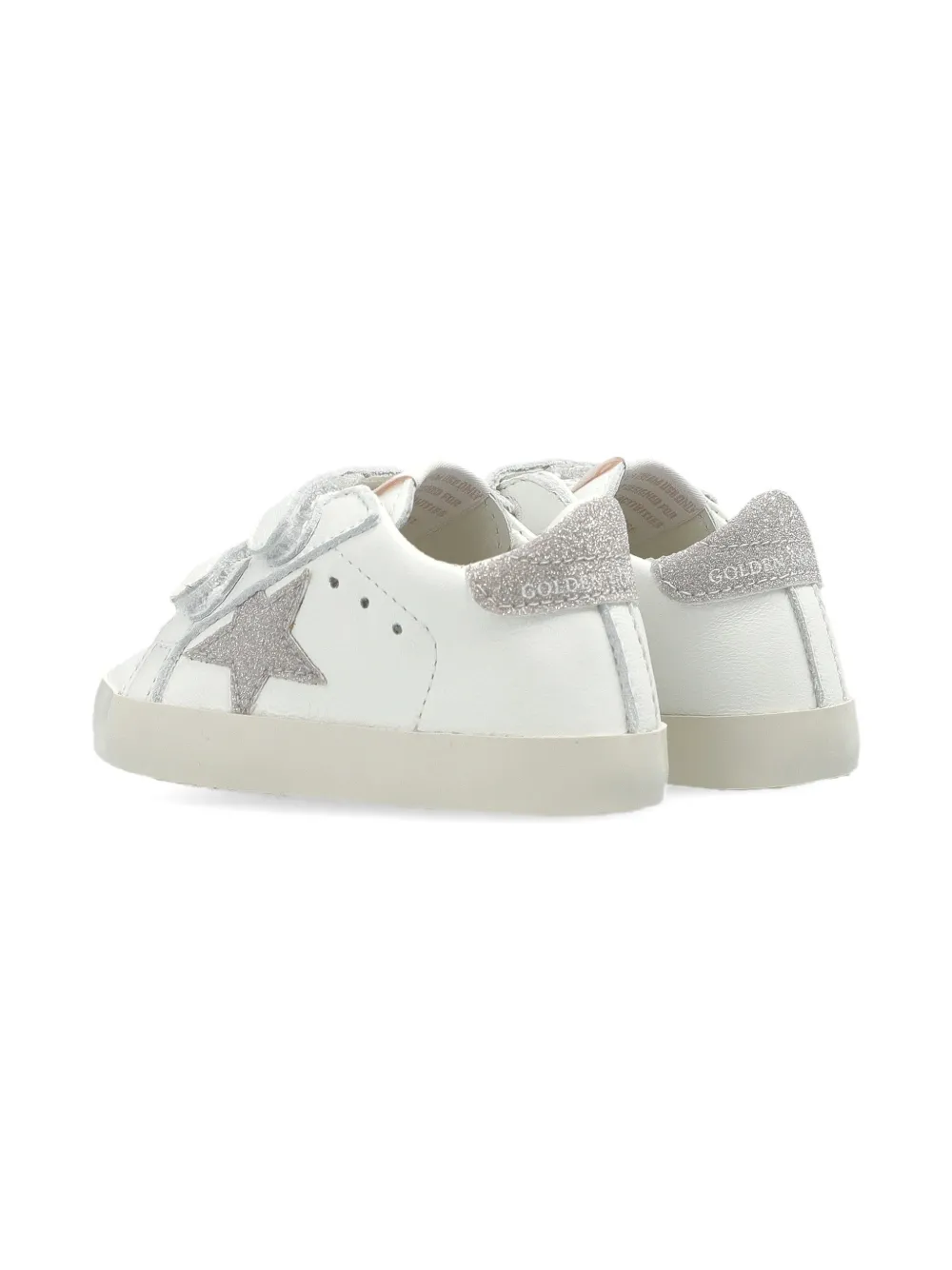 Golden Goose Kids Baby School star-appliqué sneakers Wit