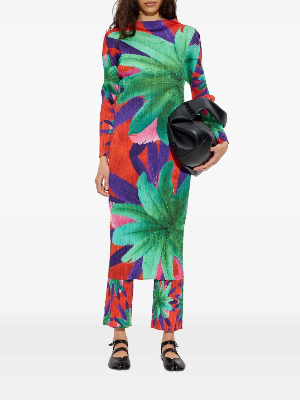 Pleats Please Issey Miyake Carnival floral-print pleated midi dress | Day Dresses | Image 2