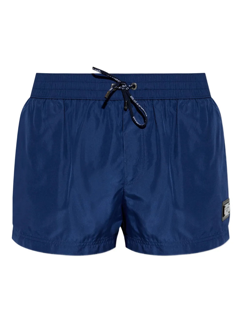 Dolce & Gabbana logo-plaque swim shorts - Blu