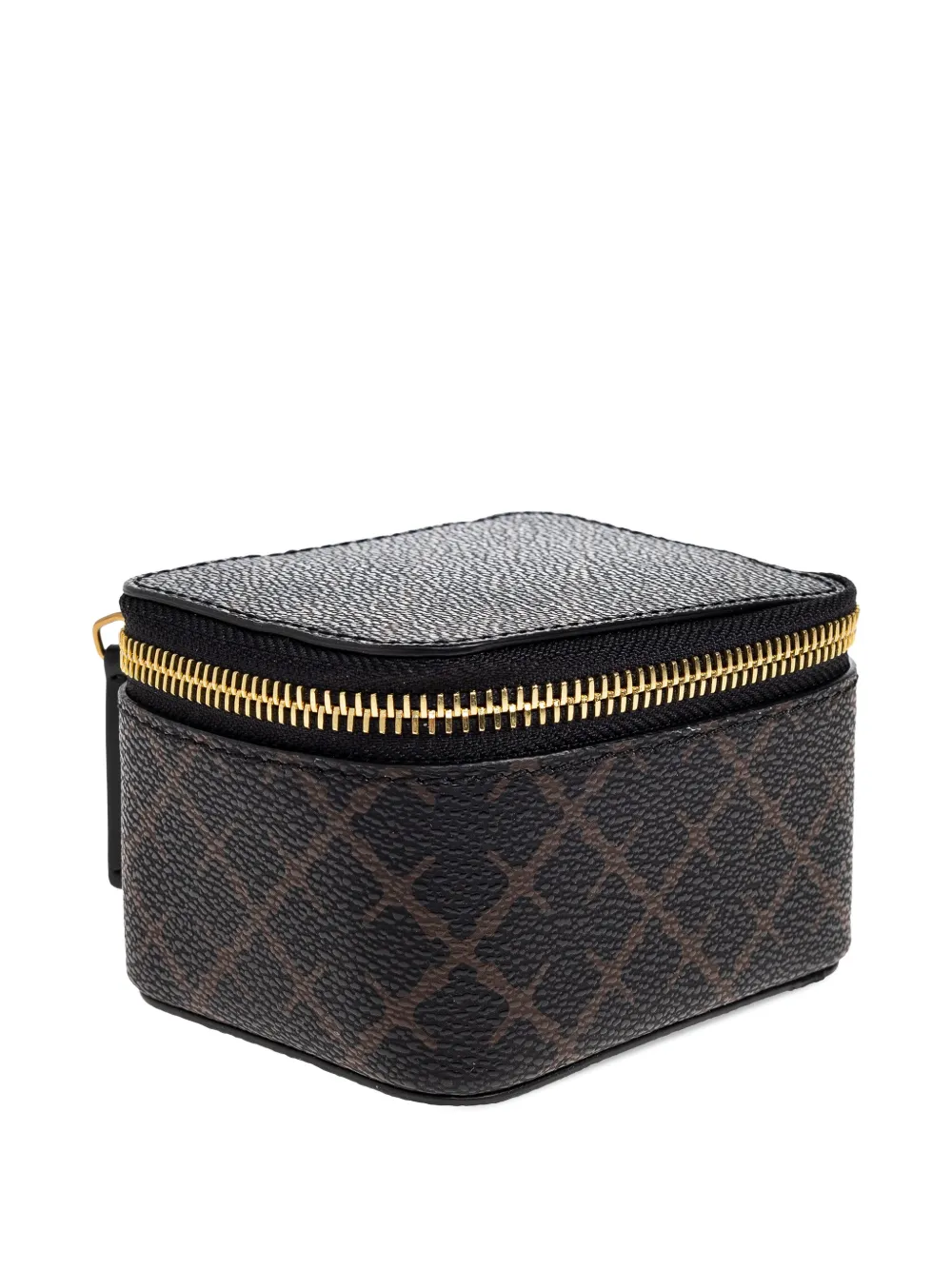 By Malene Birger Bae Patterned Zip Jewellery Box In Black