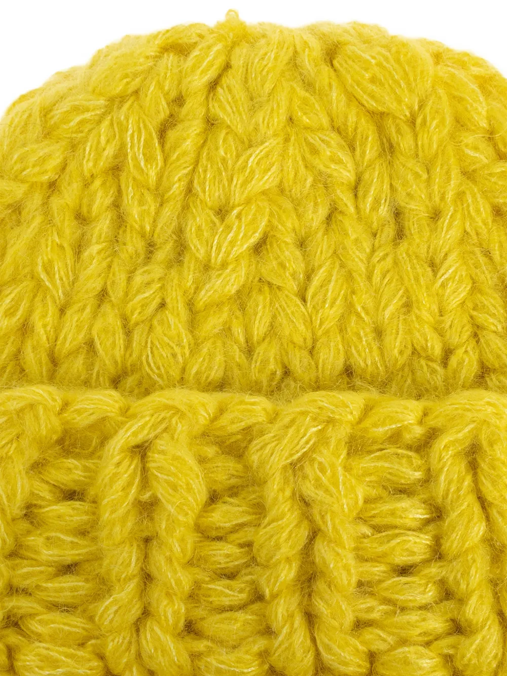  Issey Miyake Knitted Beanie Hat - Yellow 