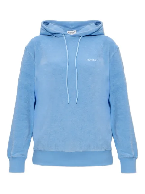 Hunza G Frotte towelling hoodie