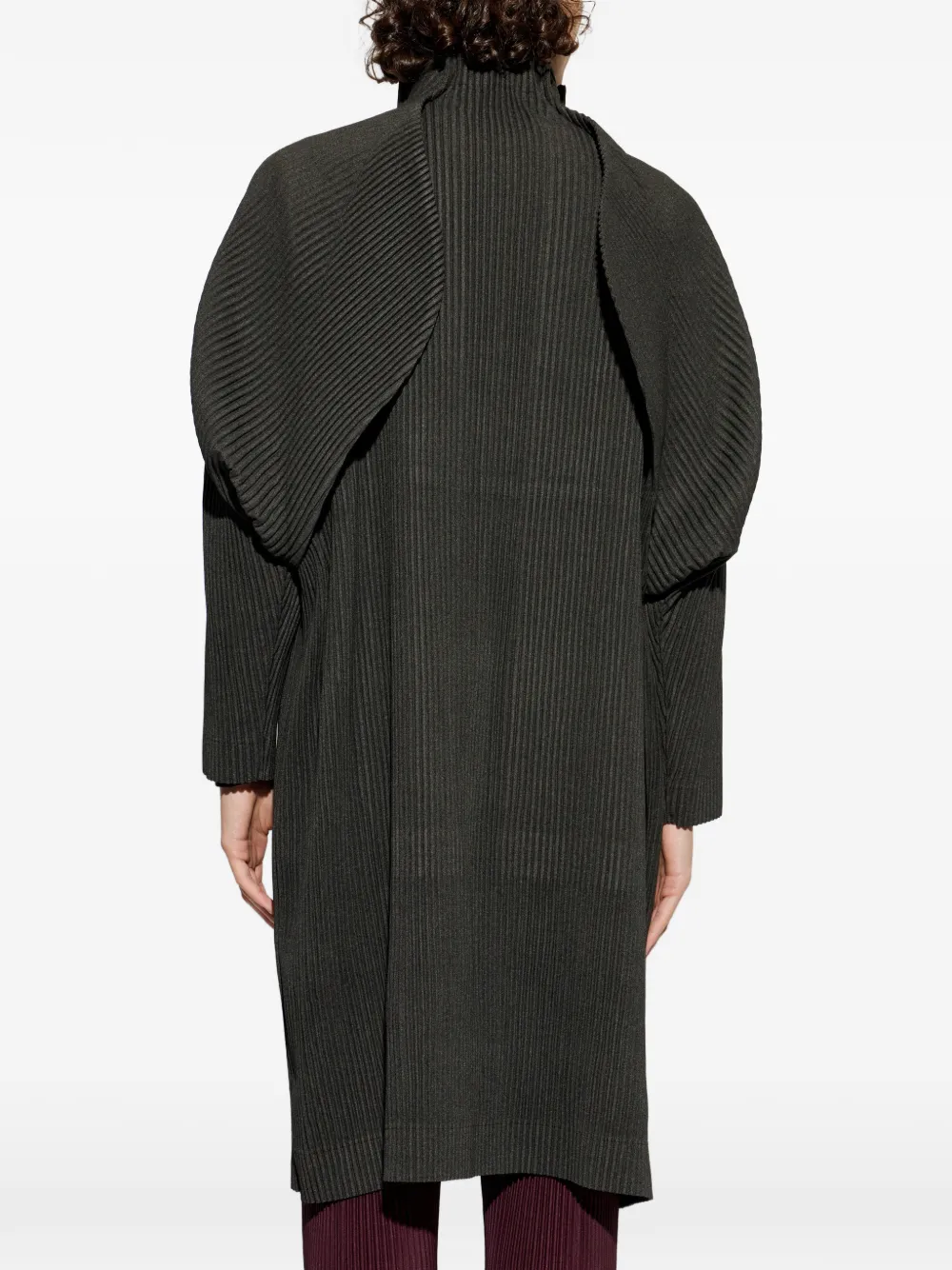 Homme Plissé Issey Miyake Jas met enkele rij knopen Bruin