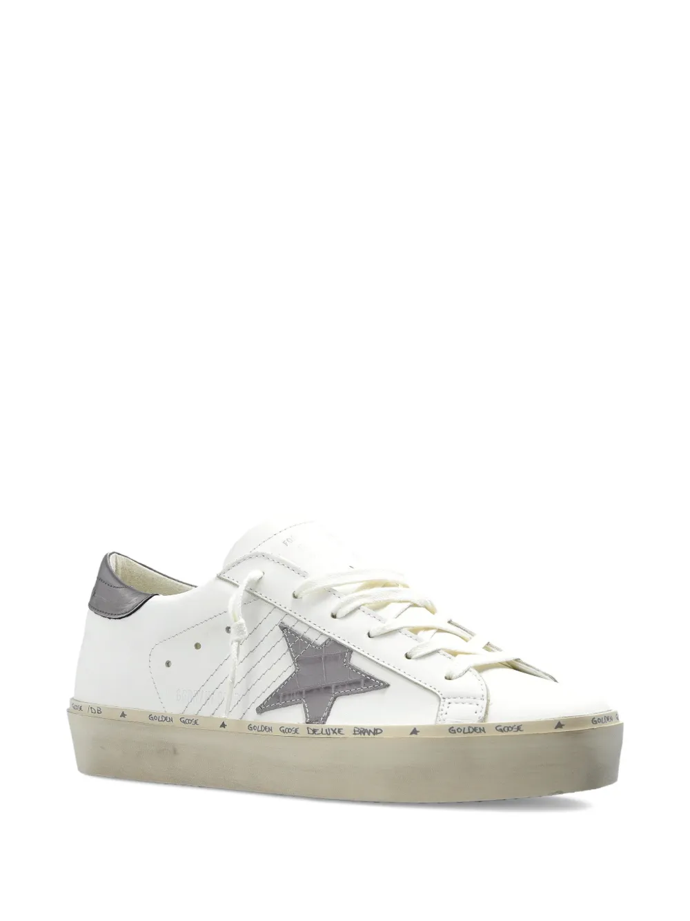 Golden Goose Hi Star leather sneakers - Wit