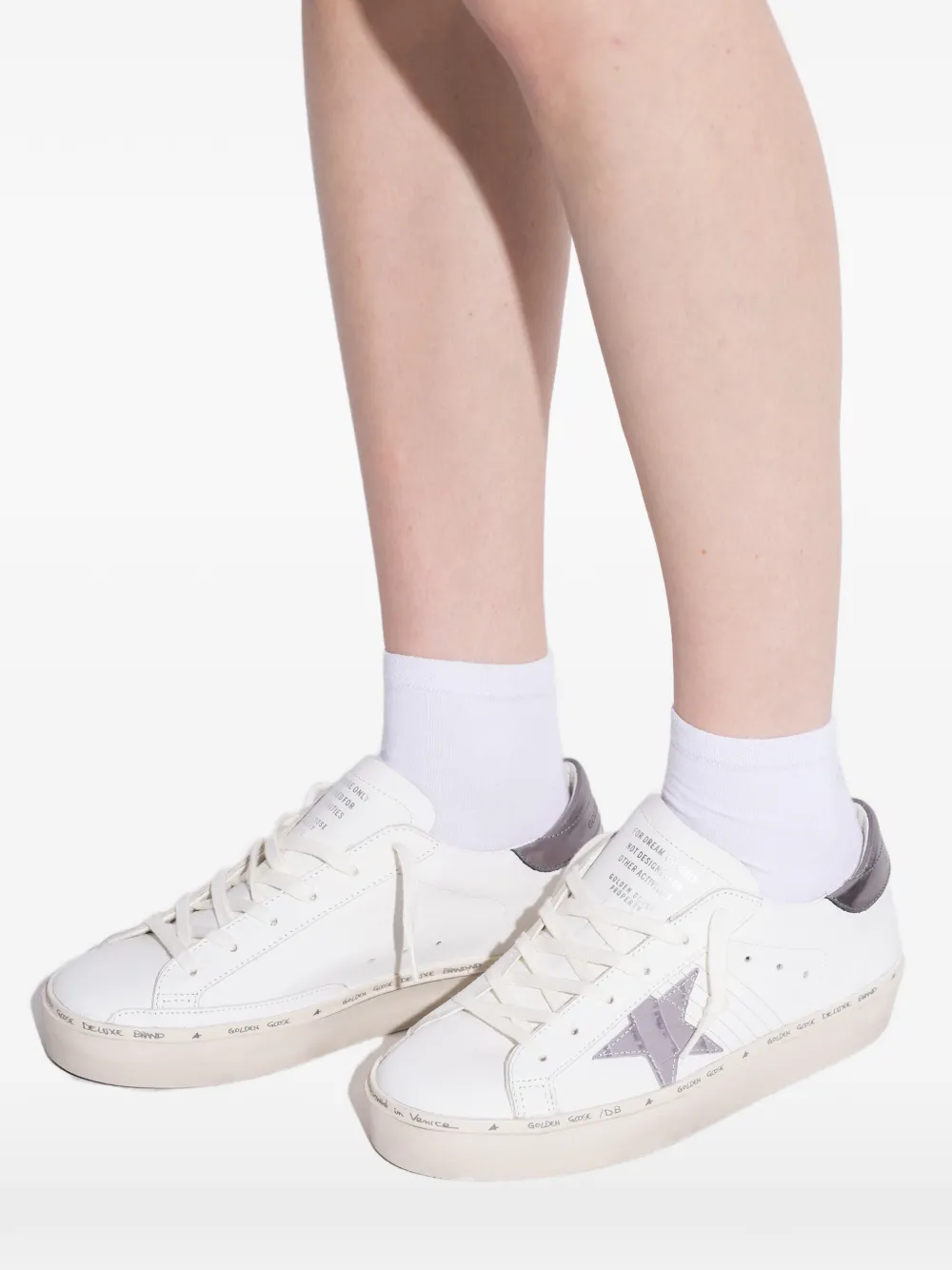 Golden Goose Hi Star leren sneakers Wit