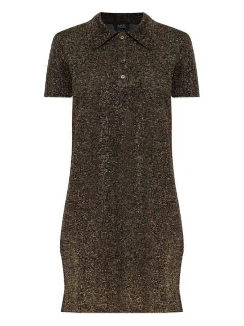 A.P.C. buttoned collared mini dress