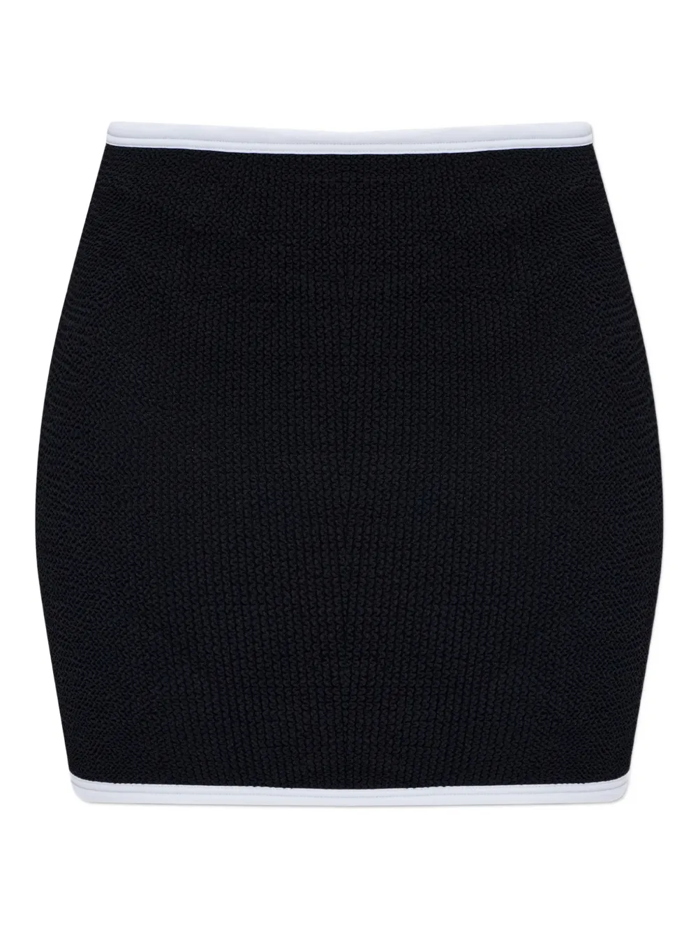 Hunza G Devyn Crinkle Skirt In Black