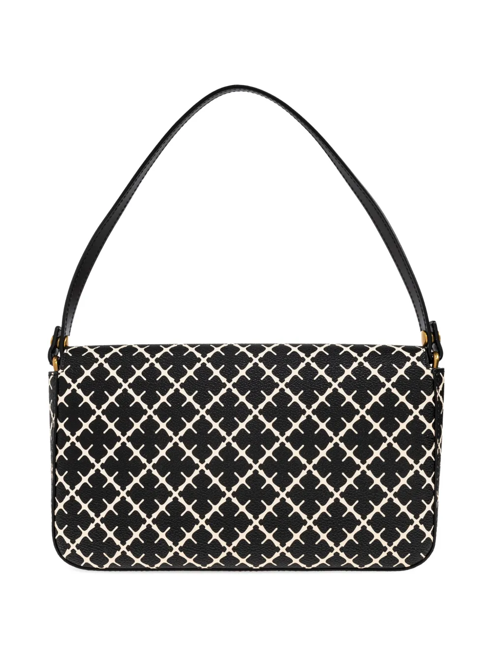 By Malene Birger Tallie kleine schoudertas met geometrische print Zwart