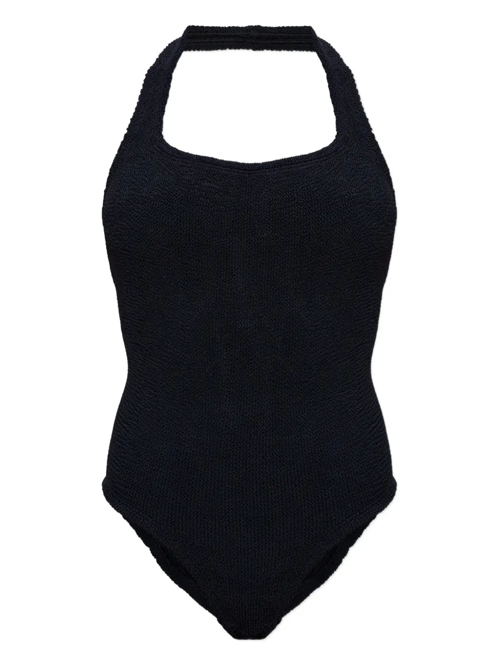 Hunza G Sandy Crinkle Swimsuit In Black