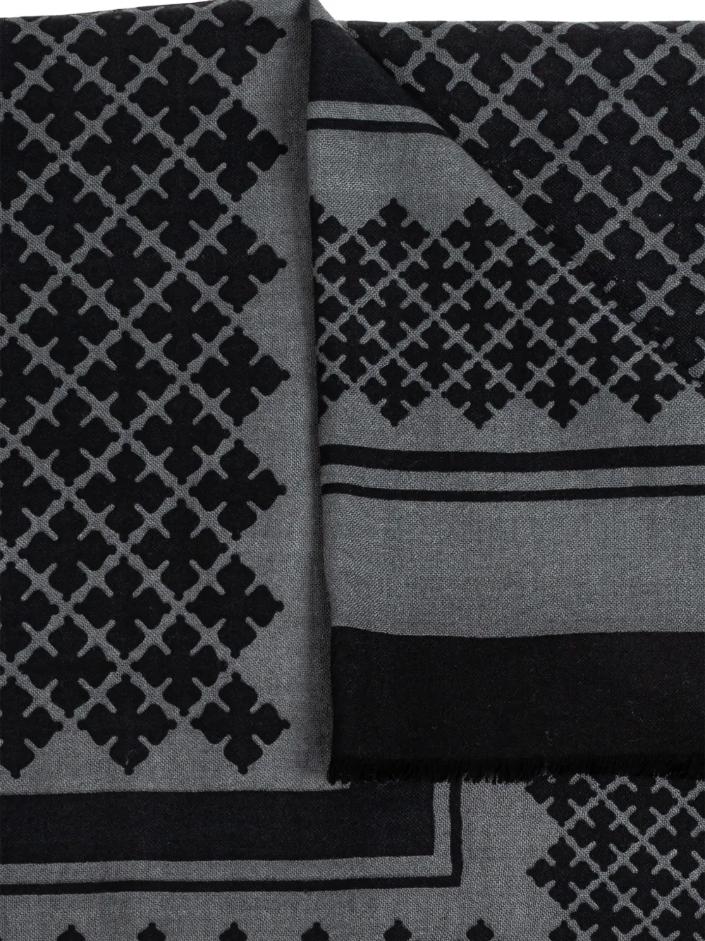 By Malene Birger Sjaal met geometrische print - Grijs