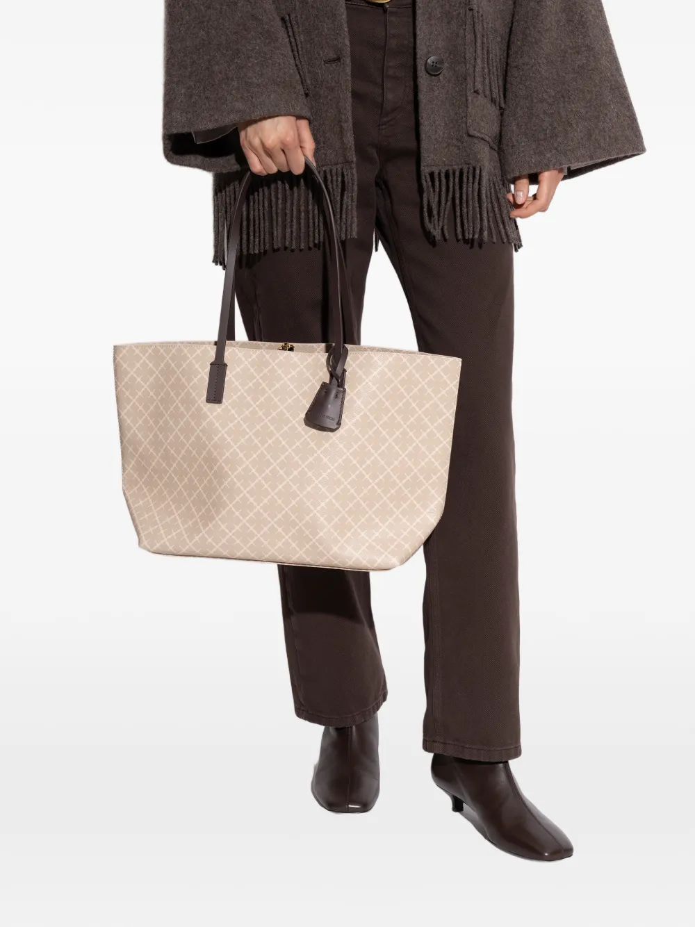 By Malene Birger Abigail printed tote bag - Beige