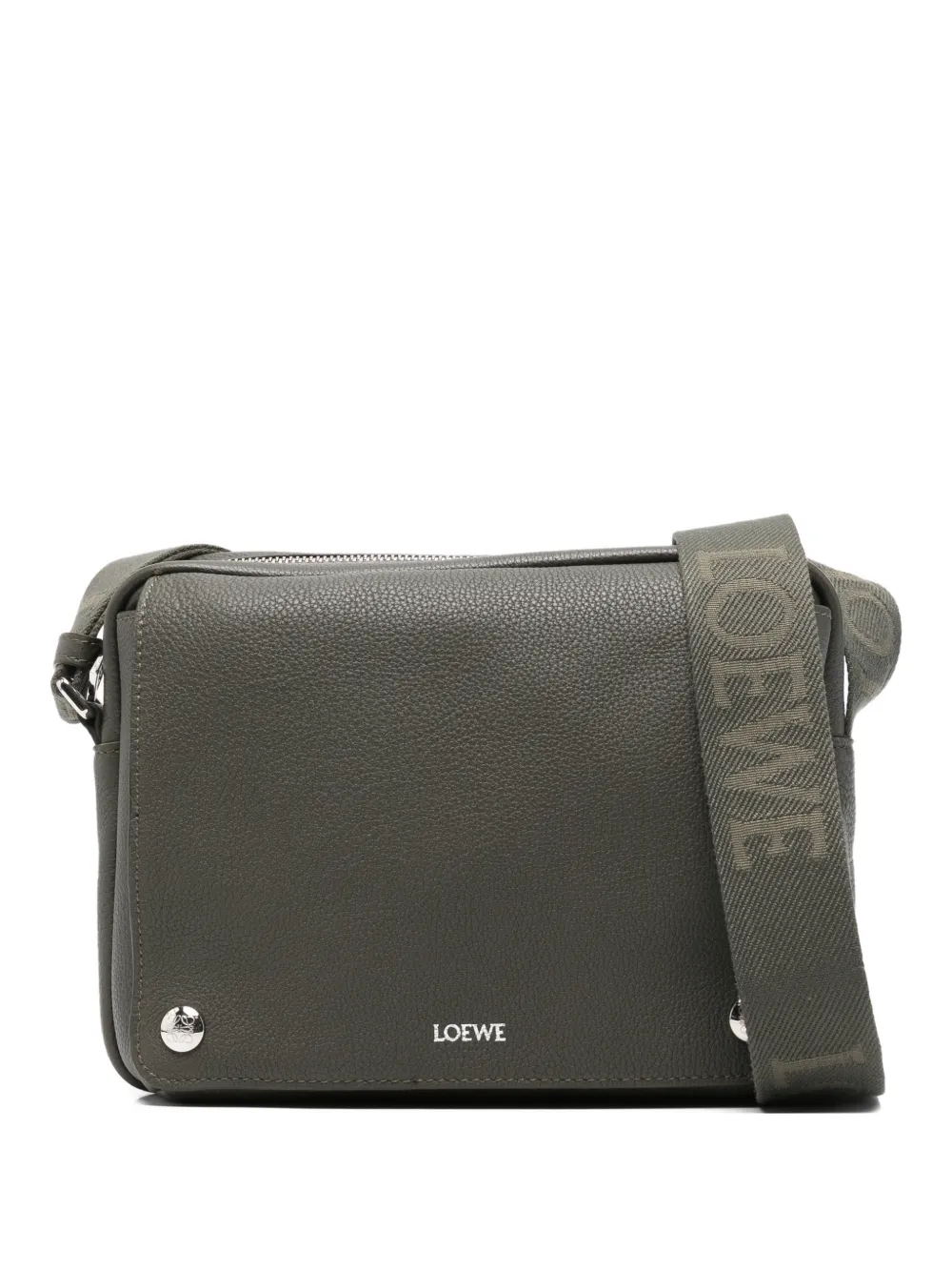 LOEWE logo-detail messenger bag | Green | Image 1