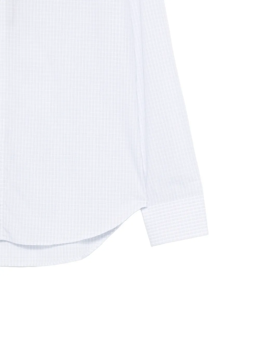 Canali Geruit overhemd met lange mouwen Wit
