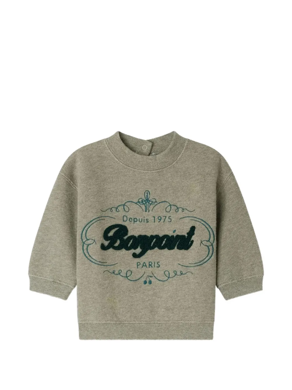 Bonpoint logo-embroidered crew-neck sweatshirt - Toni neutri