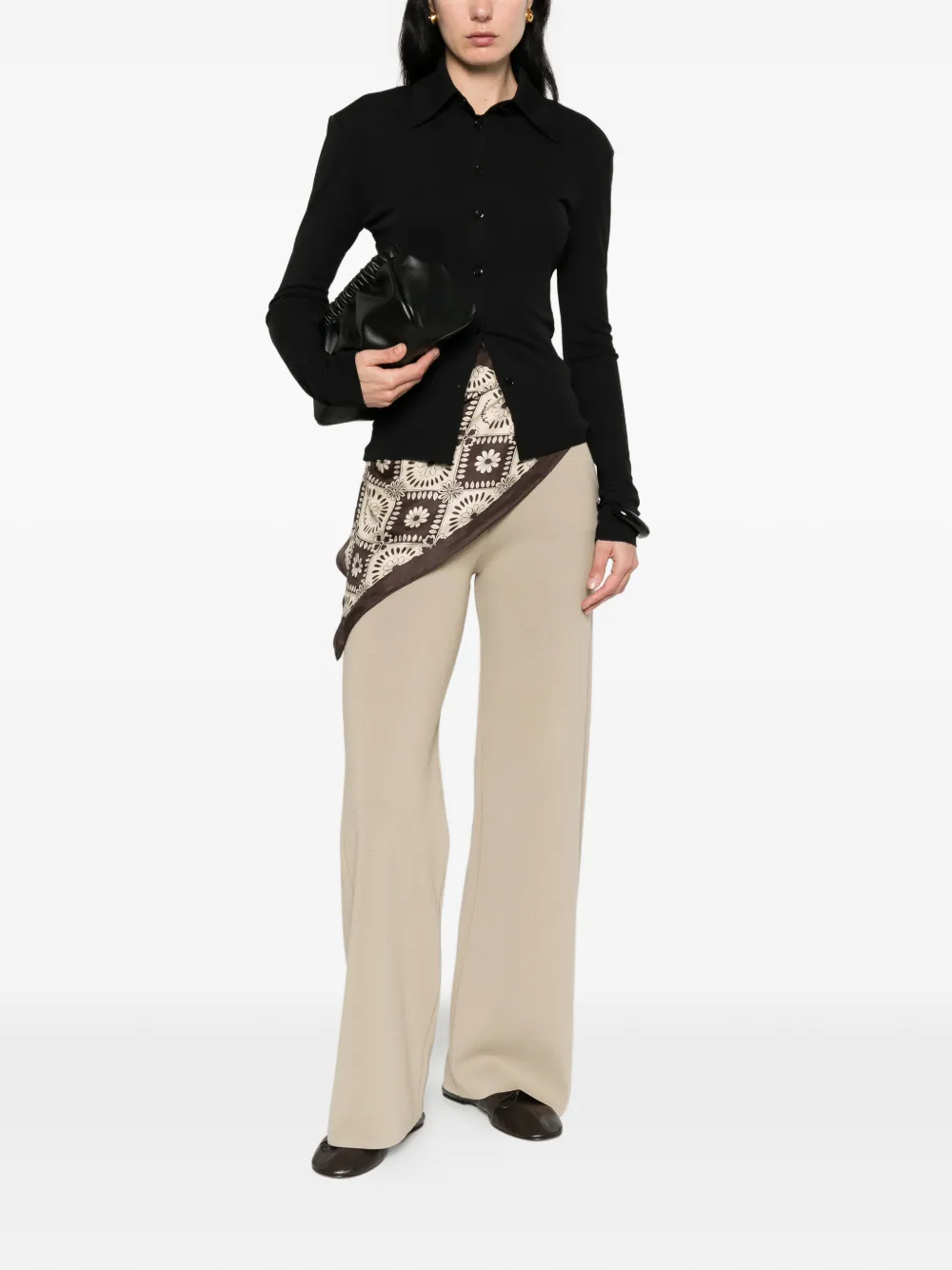 Nanushka Haimi blouse Zwart