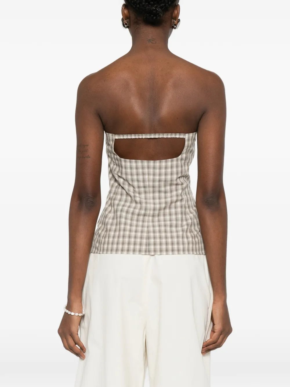 Nanushka Brites top Beige