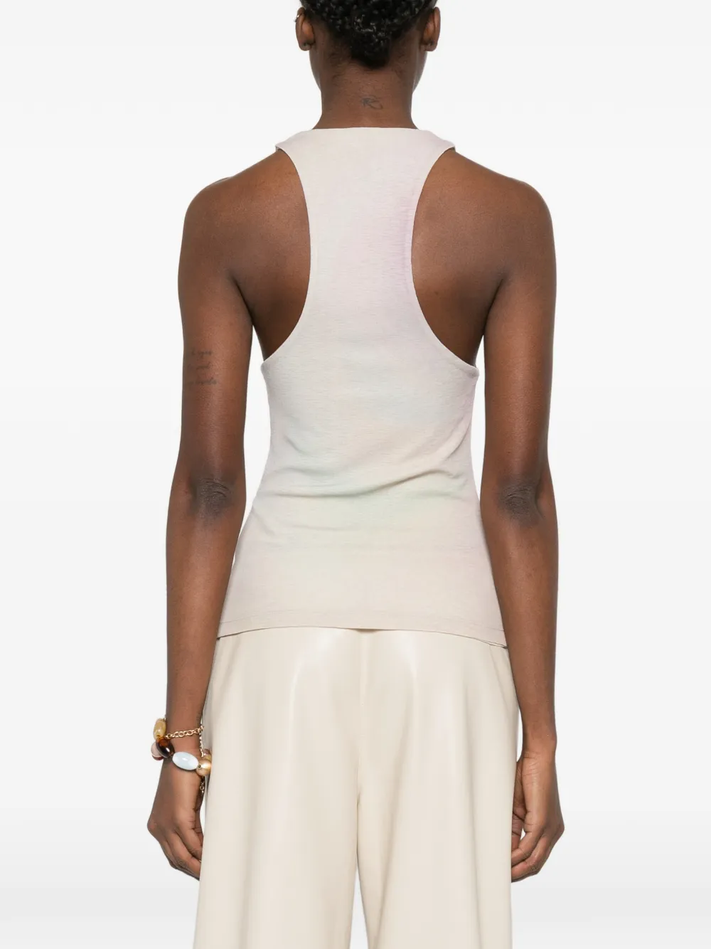 Nanushka Tanktop met racerback Beige