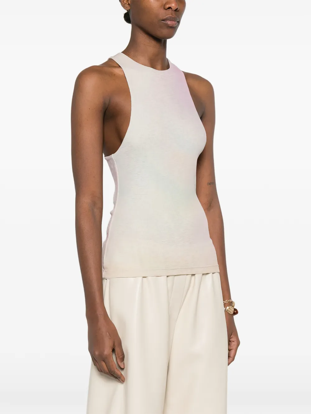  Nanushka Racerback Tank Top - Neutrals 