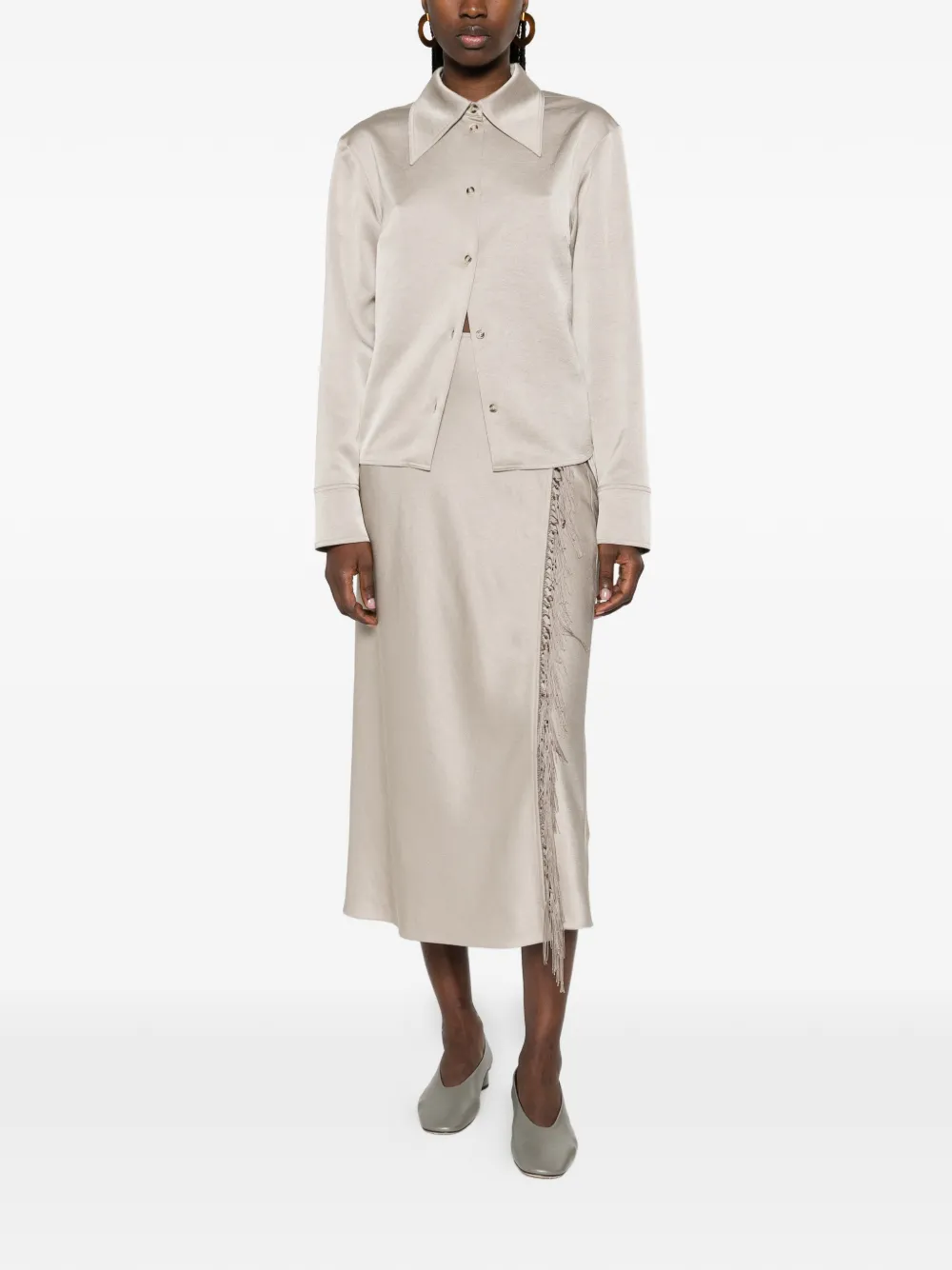  Nanushka Button-fastening Shirt - Grey 