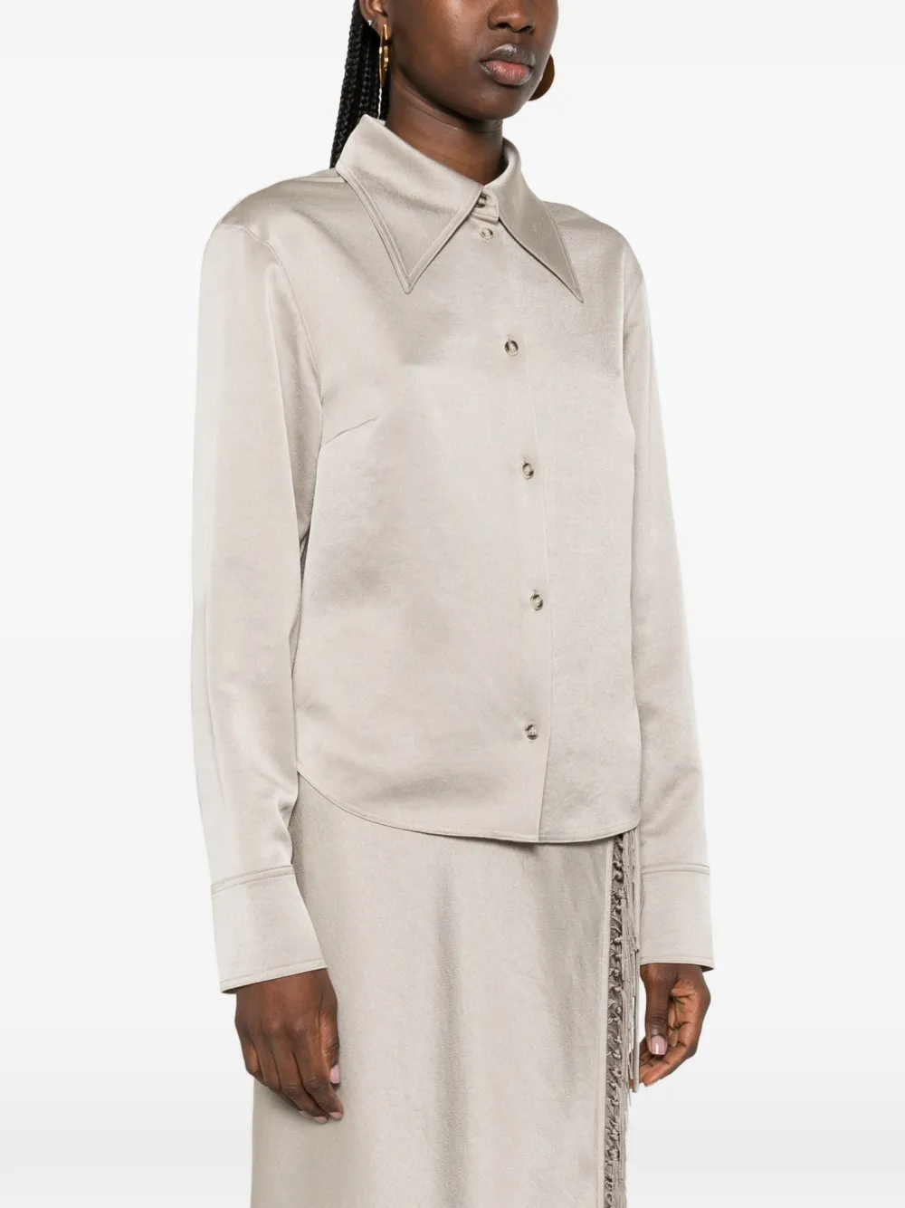  Nanushka Button-fastening Shirt - Grey 