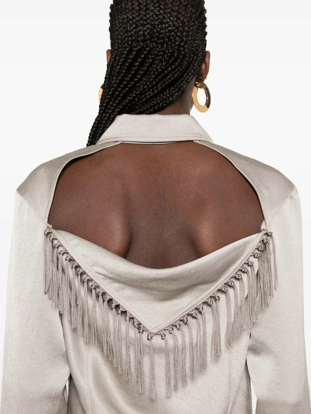 Nanushka Blouse met knoopsluiting Grijs