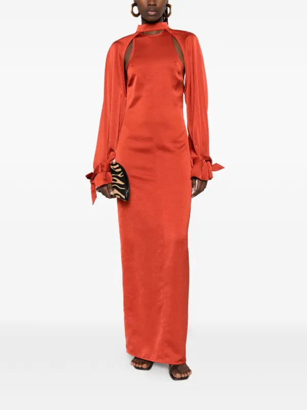 chinese dress ladies Fire Nation Long Sleeve Bolero Maxi Dress
