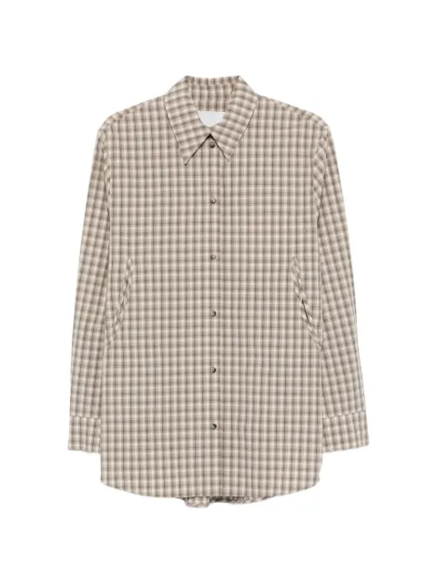 Nanushka plaid-detail shirt