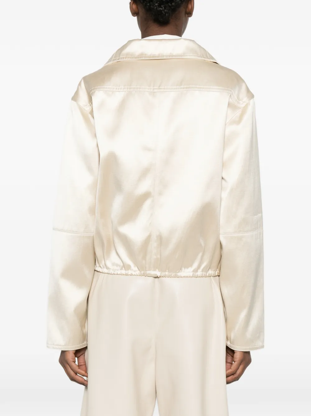 Boxy Funnel Neck Jacket