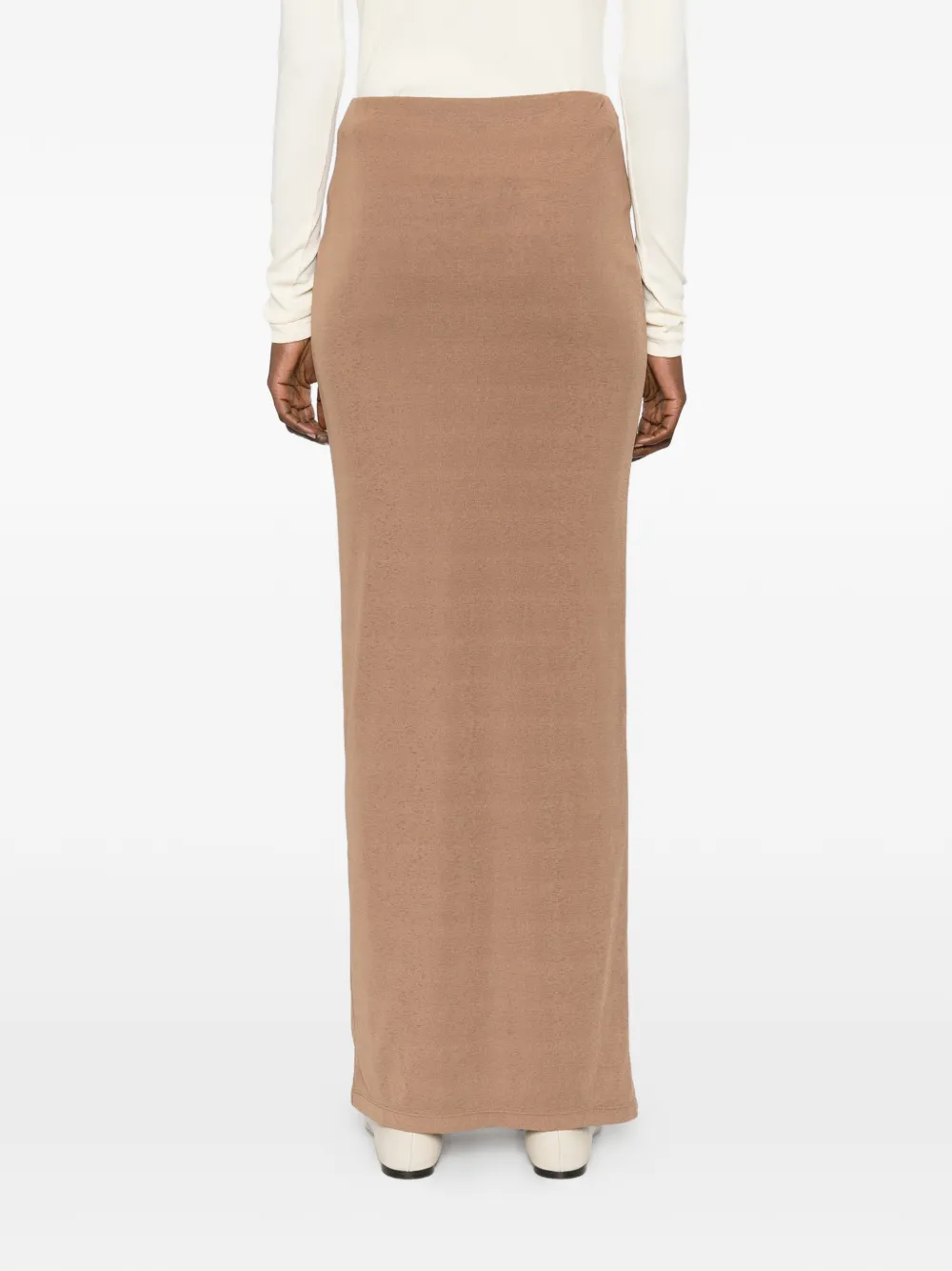 Nanushka Button-down maxi-rok Beige