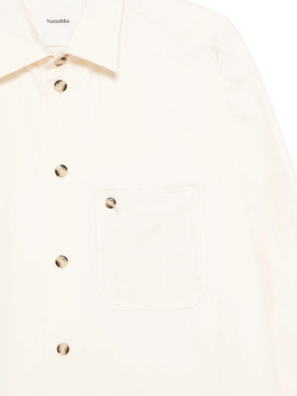 Nanushka Saturnio overhemd Beige