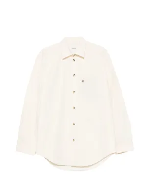LEMAIRE Vareuse Top In Washed Cotton Silk | Neutrals | FARFETCH