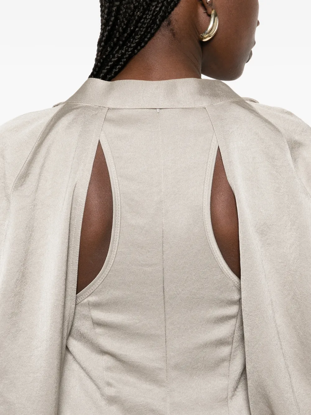 Nanushka Afneembare maxi-jurk Beige