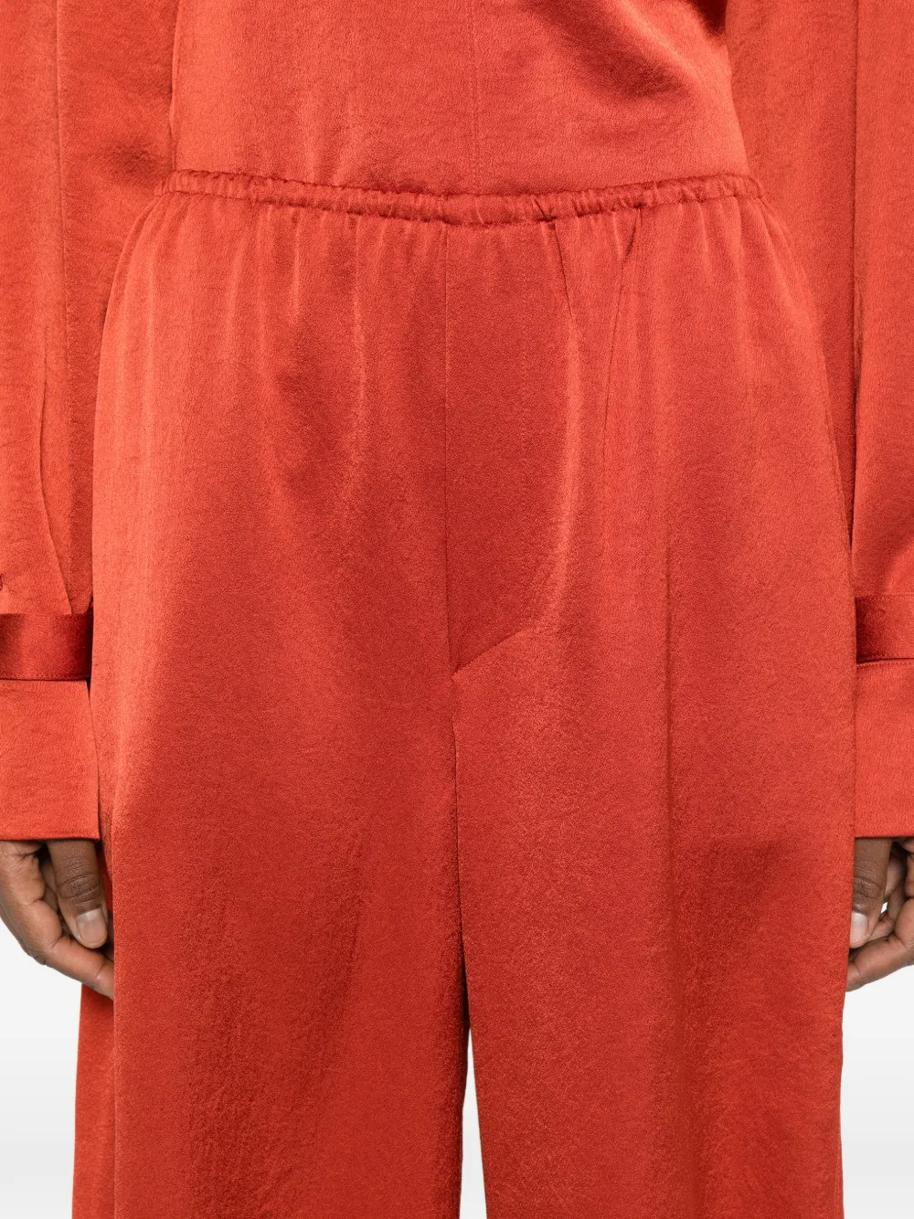Nanushka Zoela broek met elastische taille Oranje