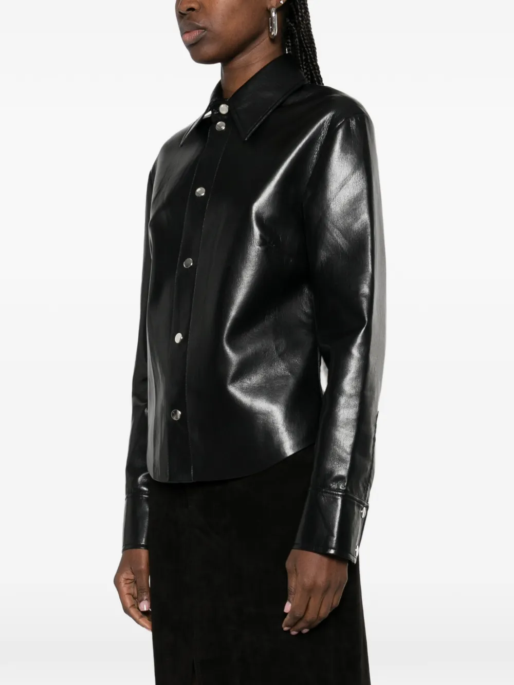 Nanushka Uitgesneden blouse Zwart