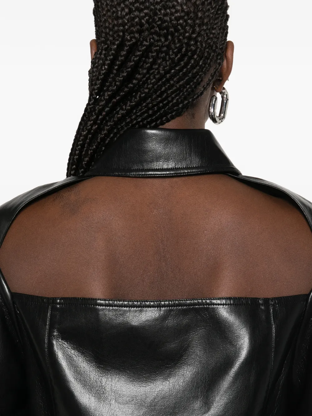 Nanushka Uitgesneden blouse Zwart