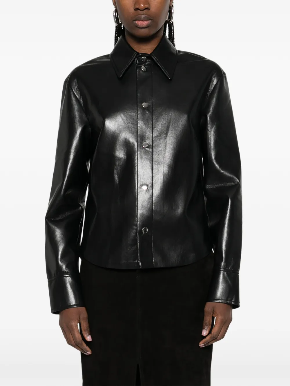  Nanushka Cut-out Shirt - Black 