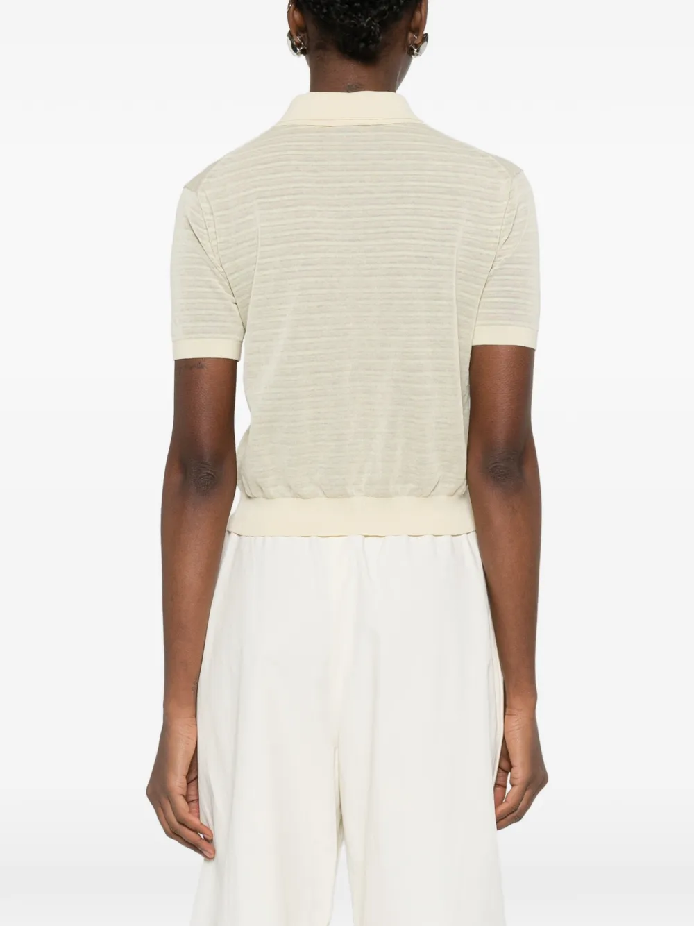 Nanushka Ceneca poloshirt Beige