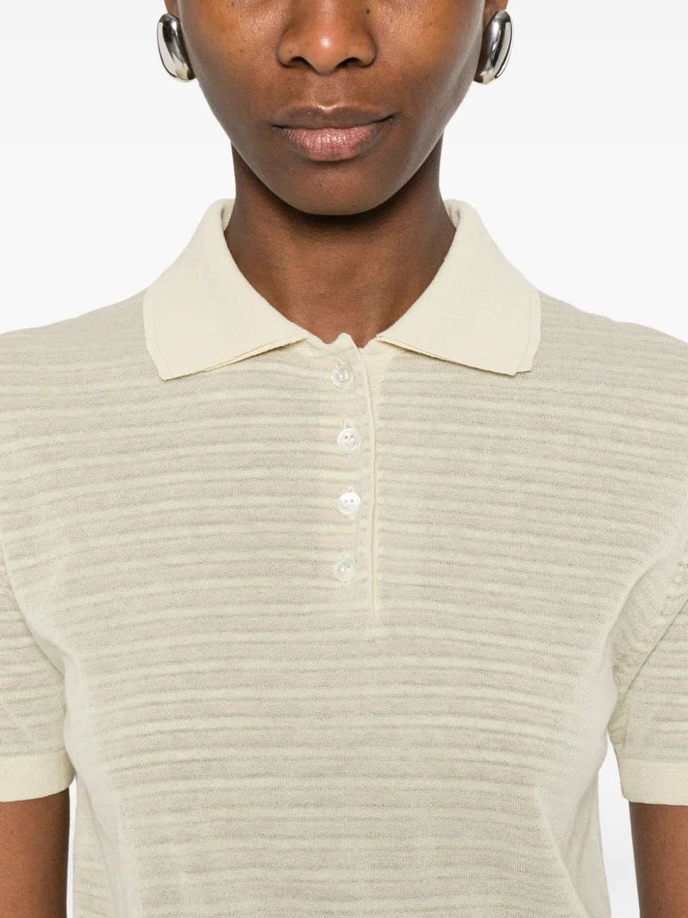 Nanushka Ceneca poloshirt Beige
