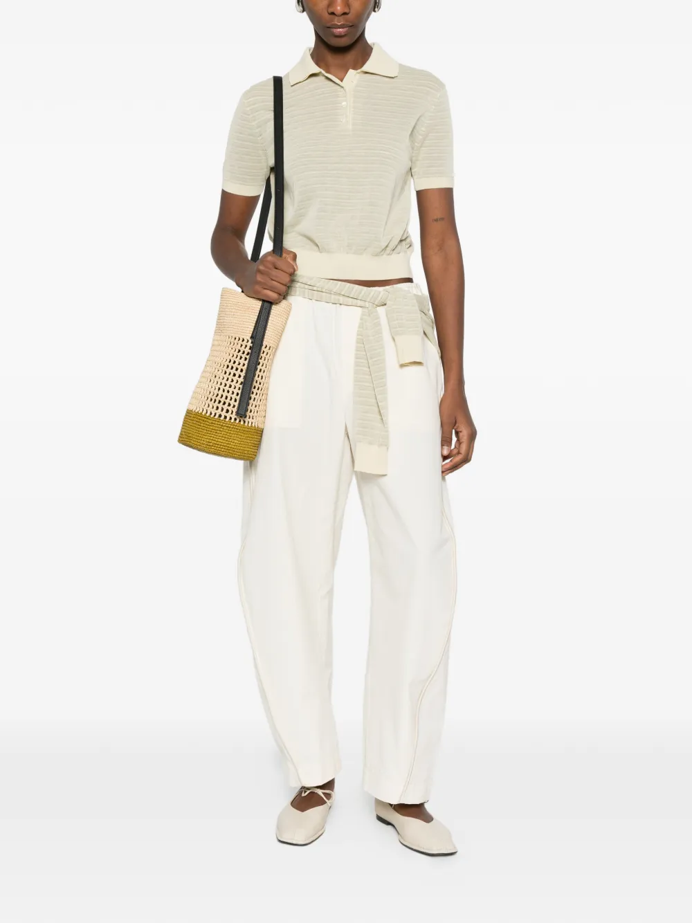  Nanushka Ceneca Polo Shirt - Neutrals 