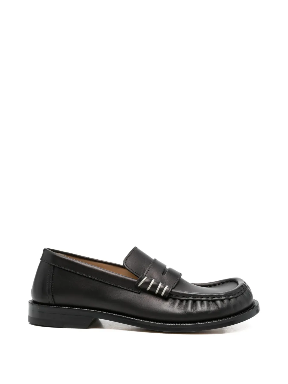 JW Anderson leather loafers - Schwarz