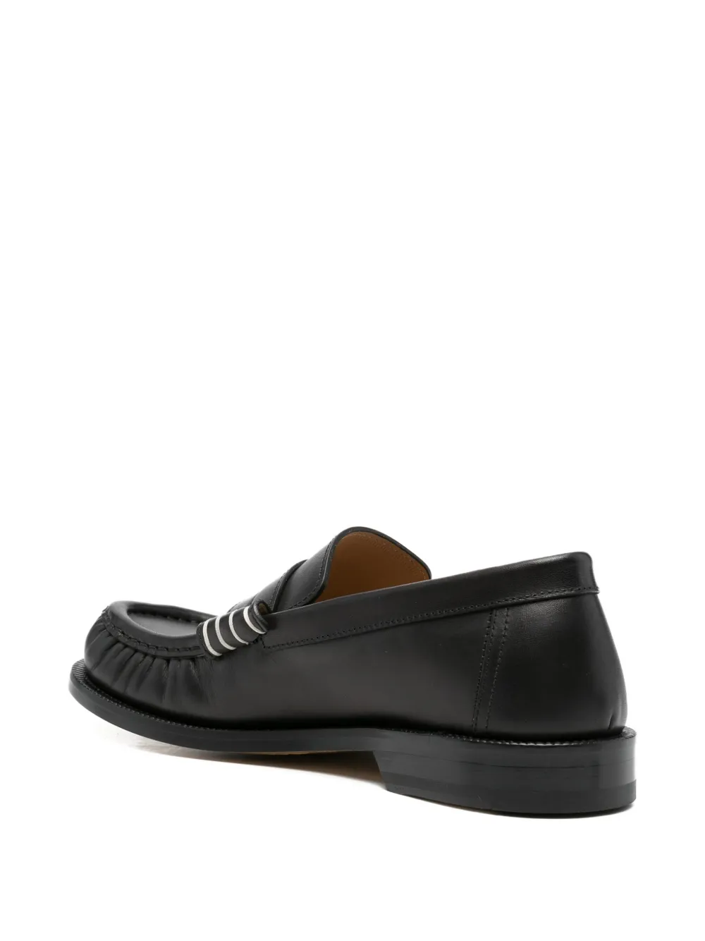 JW Anderson Leren loafers Zwart