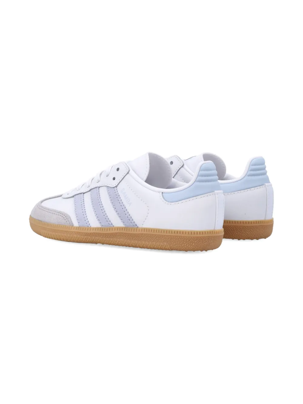 adidas Kids Samba OG gestreepte sneakers Wit