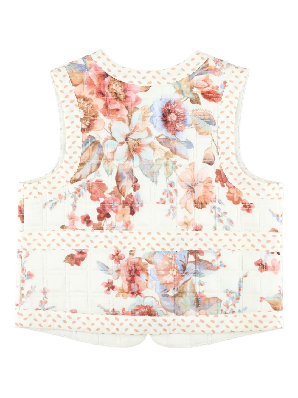ZIMMERMANN Kids Awaken gilet met bloemenprint Beige