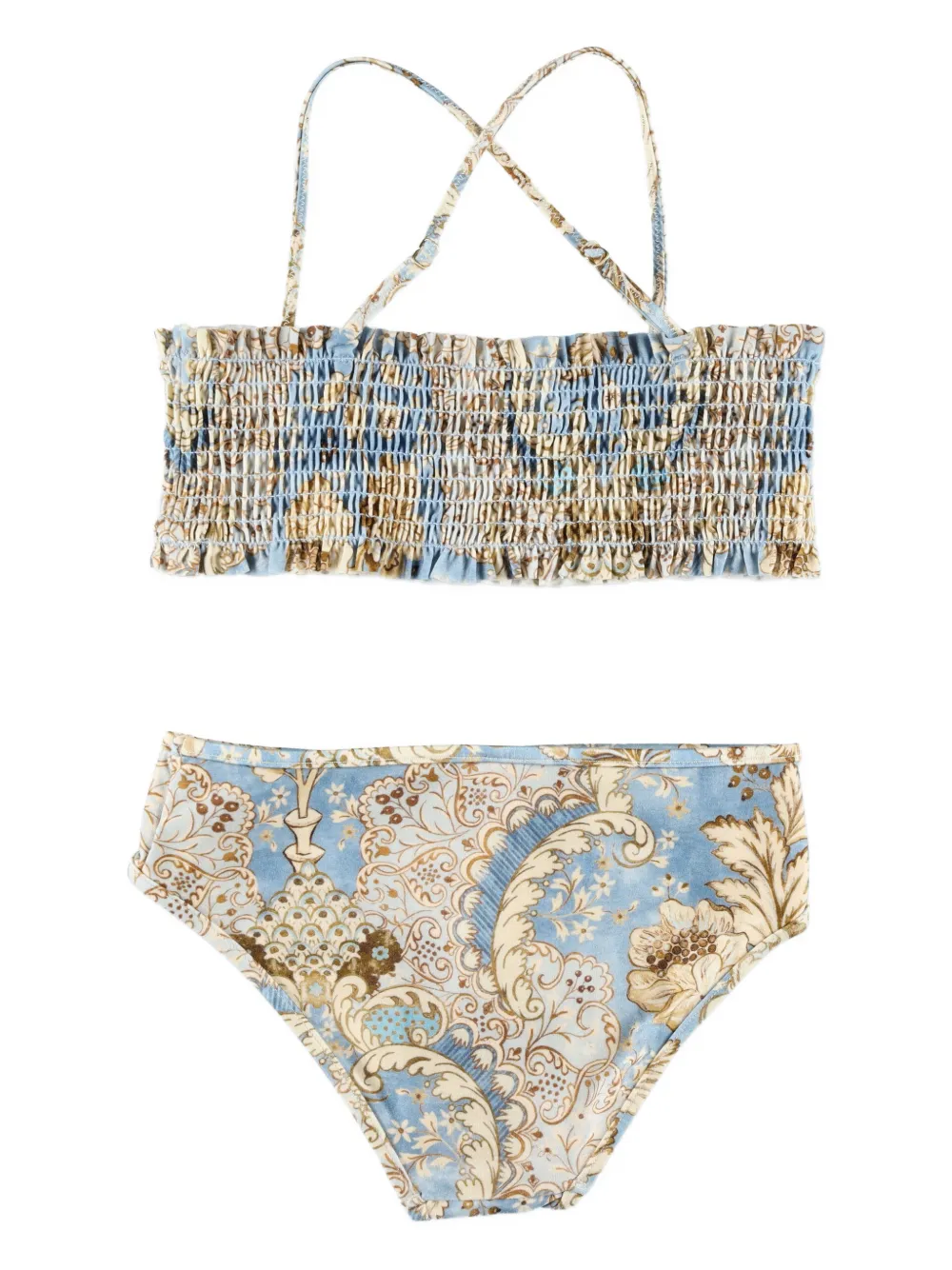 ZIMMERMANN Kids Daylight gelaagde bikini Blauw
