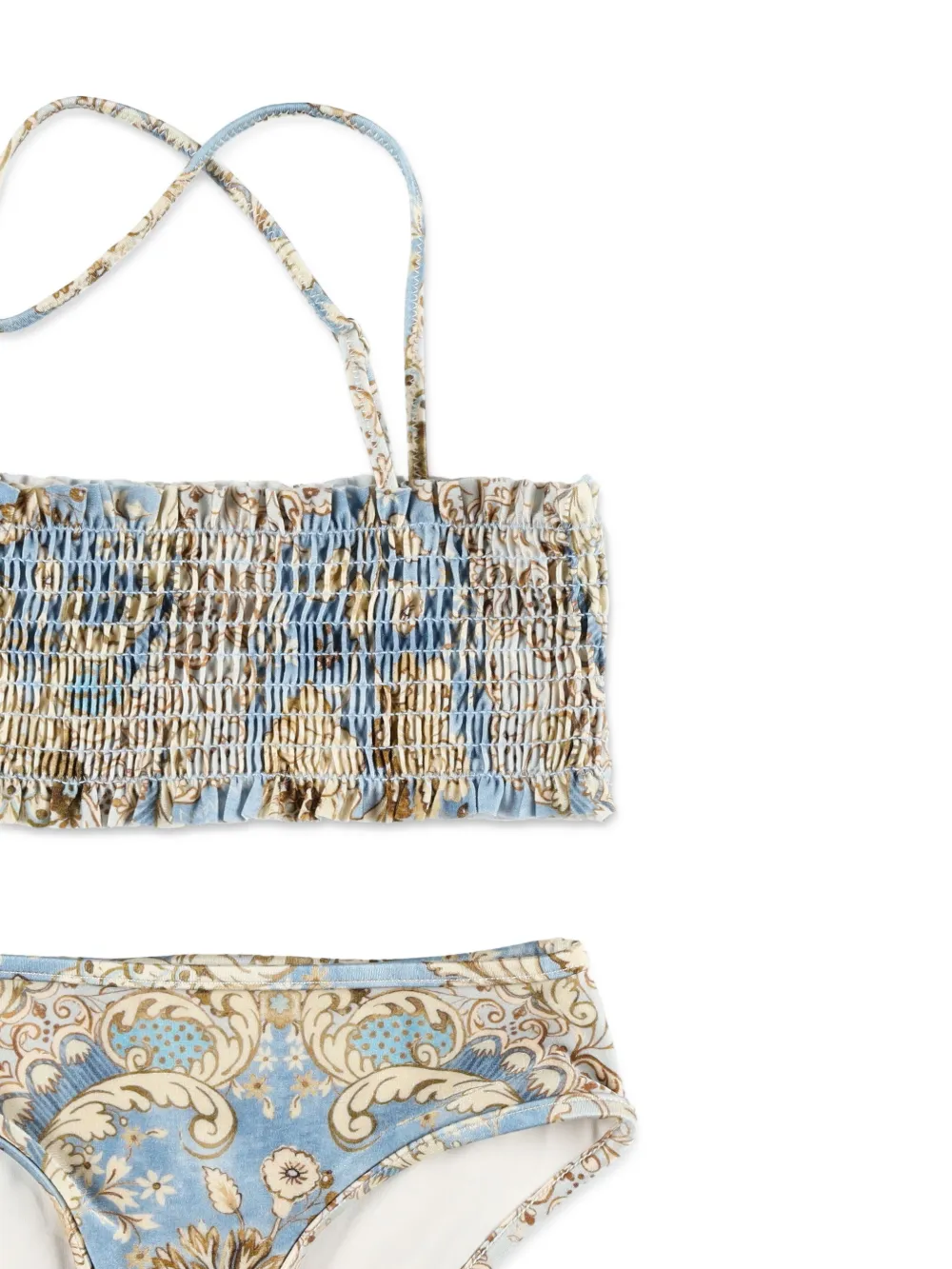 ZIMMERMANN Kids Daylight gelaagde bikini Blauw